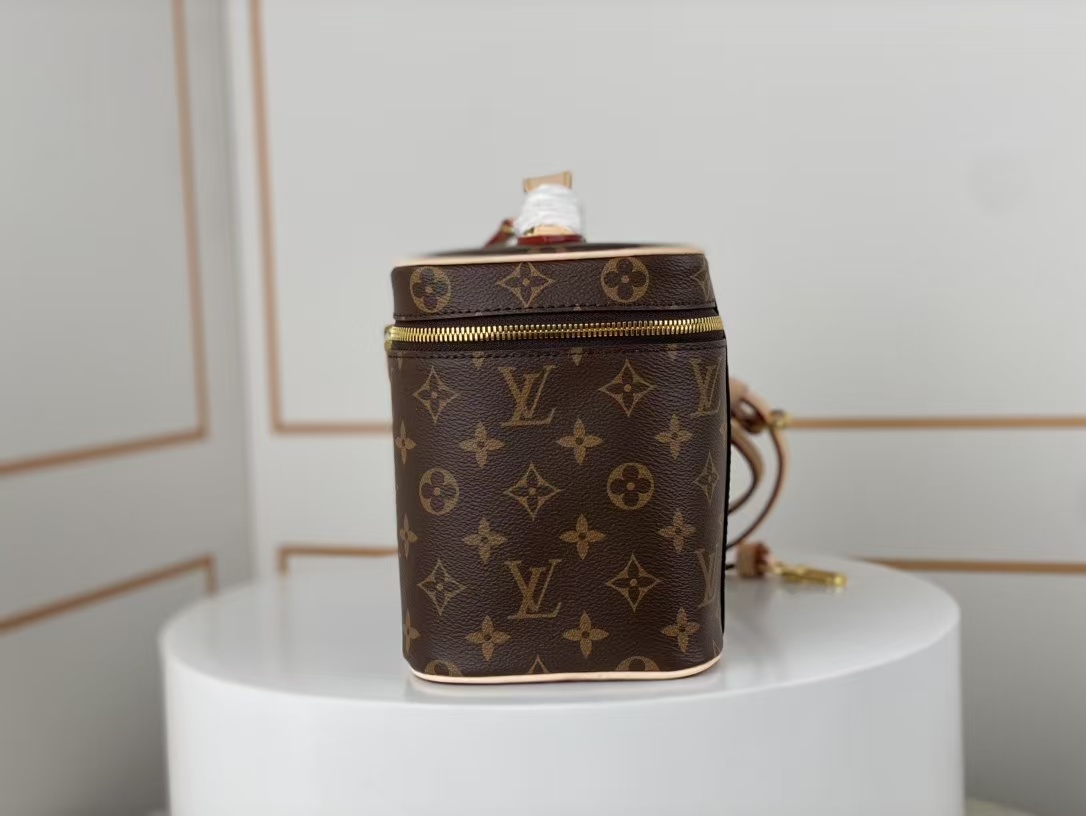 [TOP] Louis Vuitton LV Vanity Cloth Handbag 23/18/14.5cm - Brown