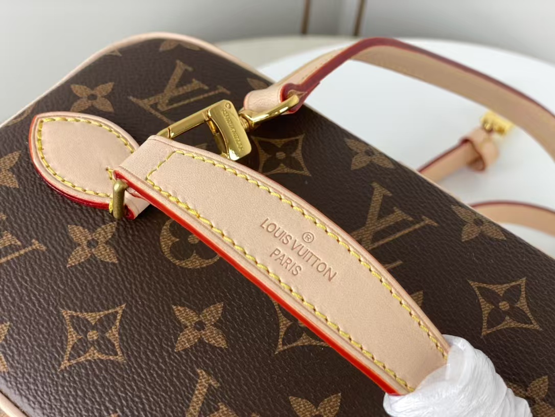 [TOP] Louis Vuitton LV Vanity Cloth Handbag 23/18/14.5cm - Brown