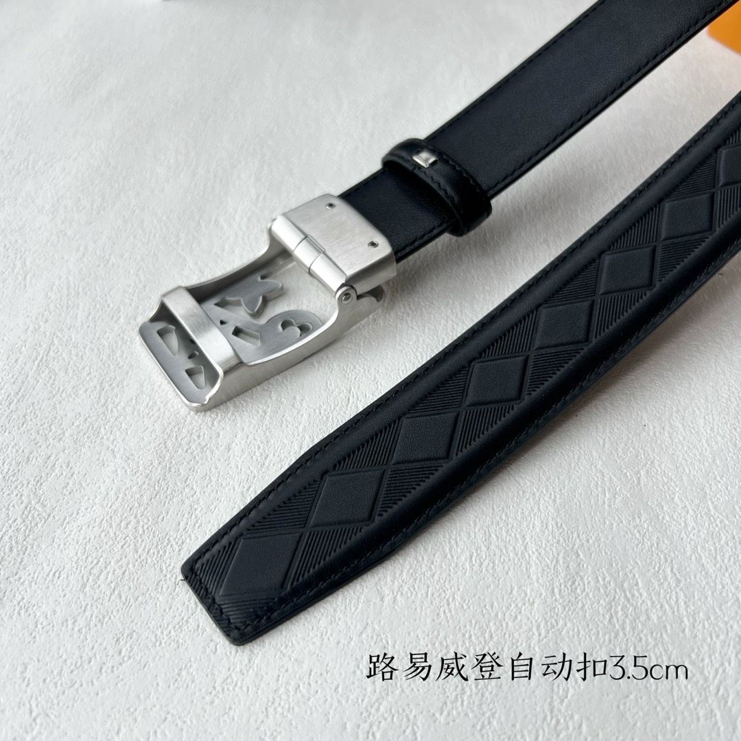 [TOP] Louis Vuitton LV Calfskin Belt -  3.5CM