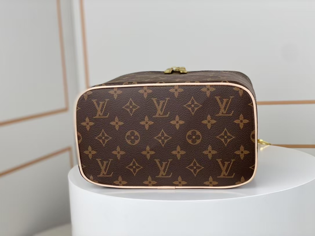 [TOP] Louis Vuitton LV Vanity Cloth Handbag 23/18/14.5cm - Brown