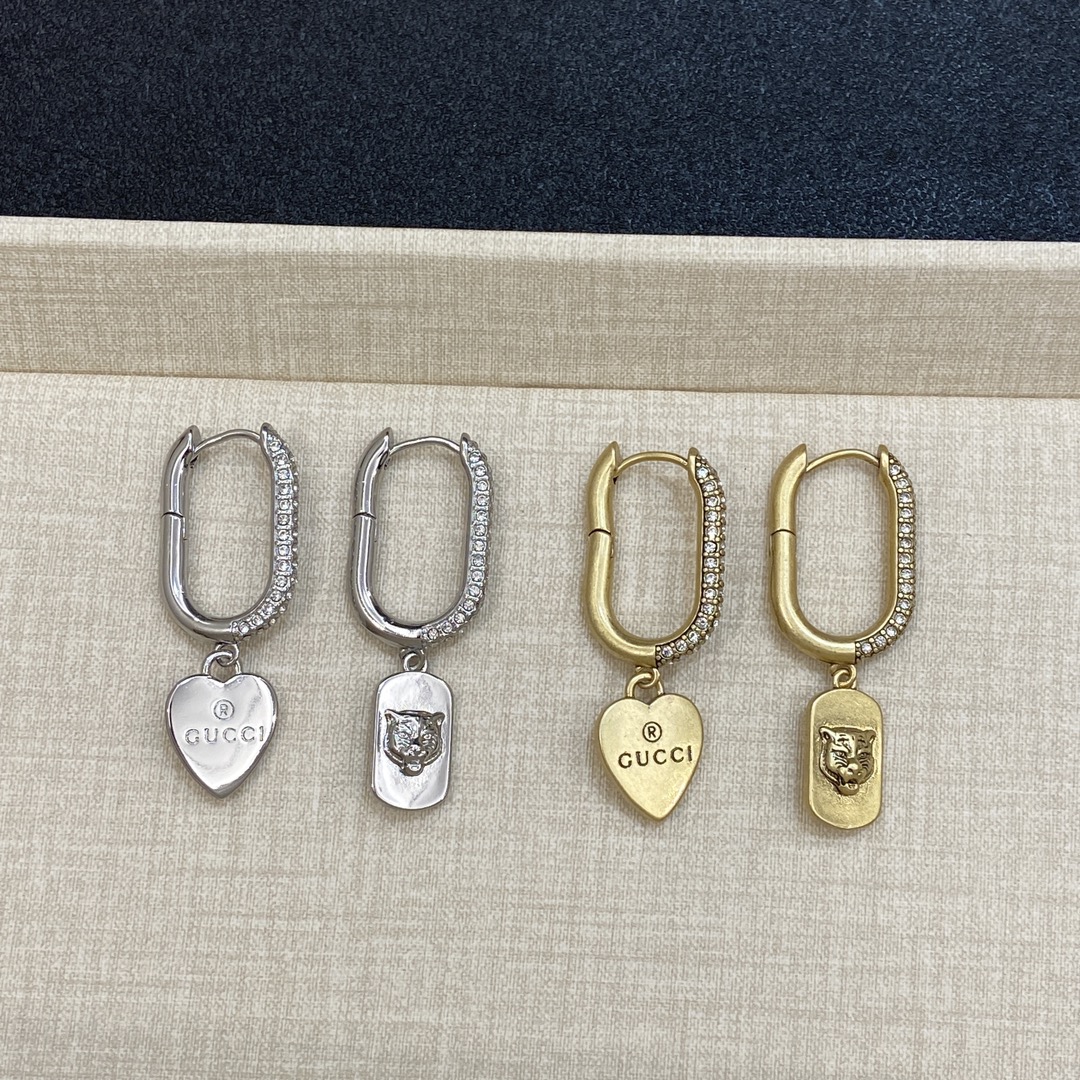 [TOP] GUCCI Earrings - Silver/Gold