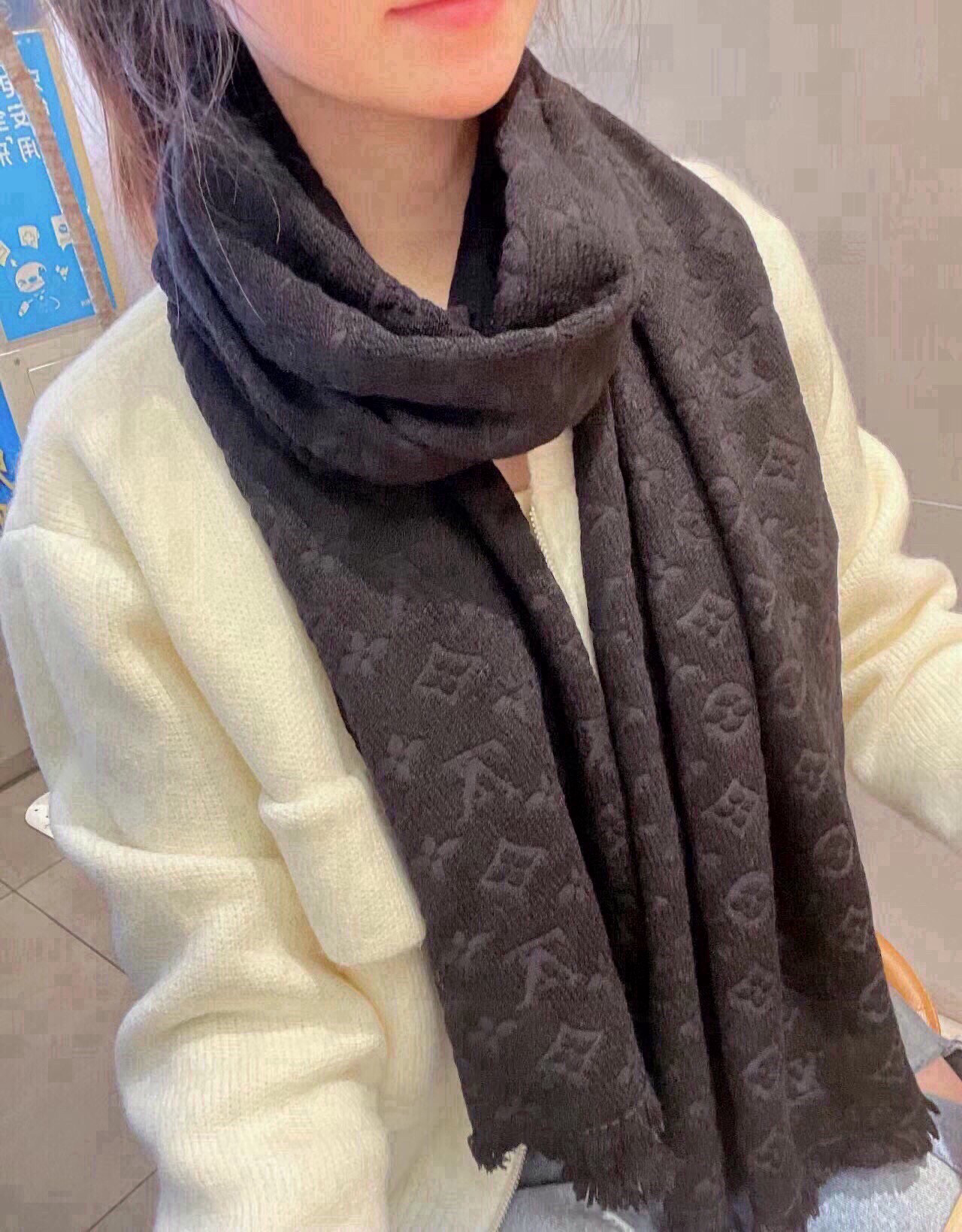 [TOP] Louis Vuitton LV Wool Scarf 35*180cm- 4 Color