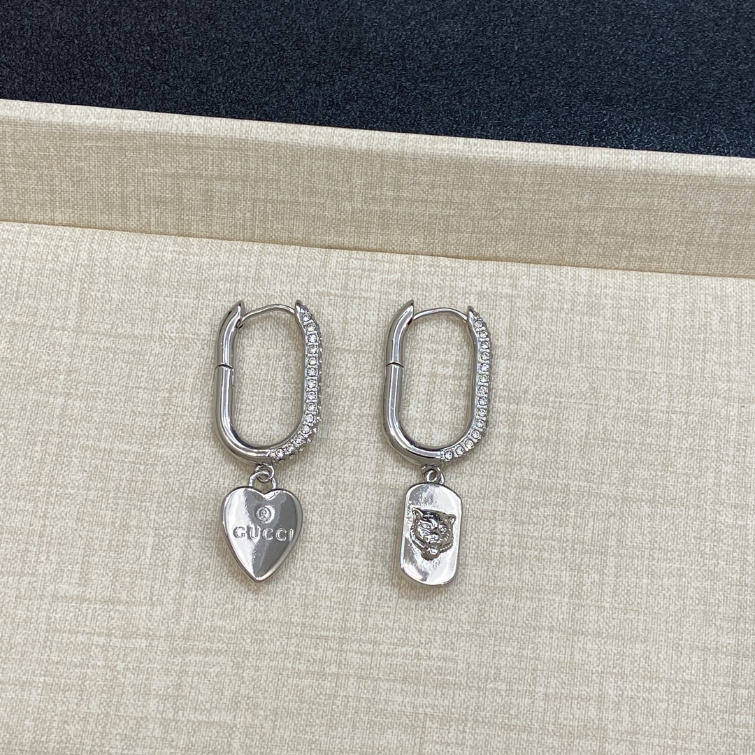 [TOP] GUCCI Earrings - Silver/Gold