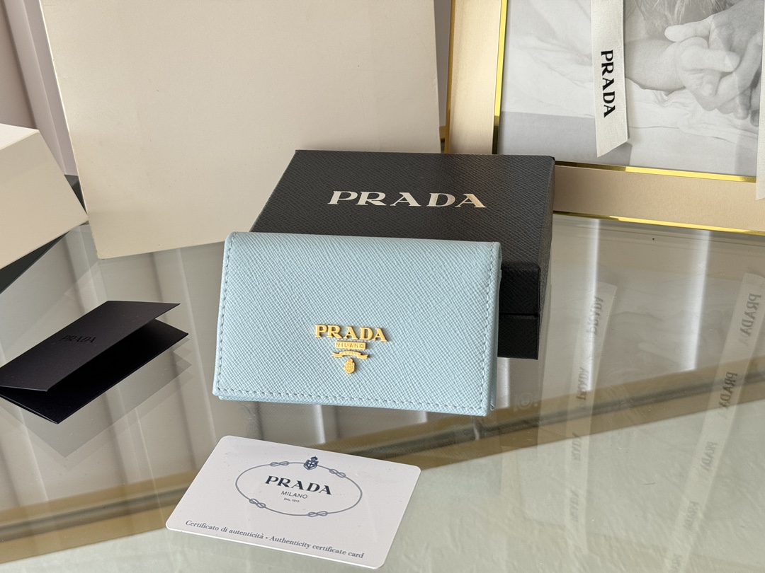 [TOP] PRADA Card Holder 6.5×2.5×11cm - 10 Colors