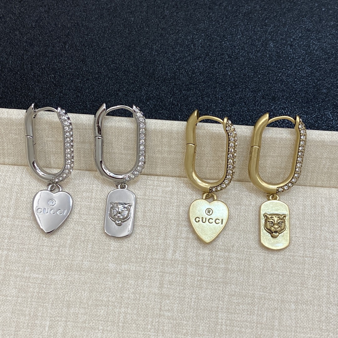 [TOP] GUCCI Earrings - Silver/Gold