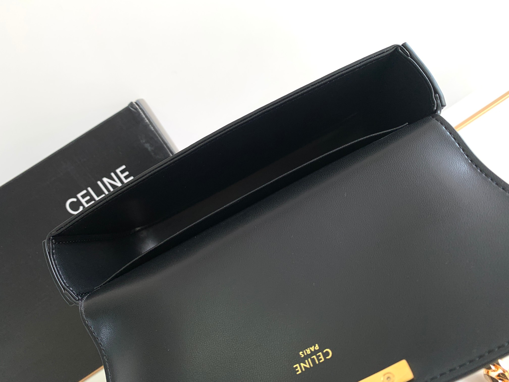 [TOP] CELINE Triomphe Bag Sequin Chain Underarm Bag 20.5*10.5*4cm - 2 Colour