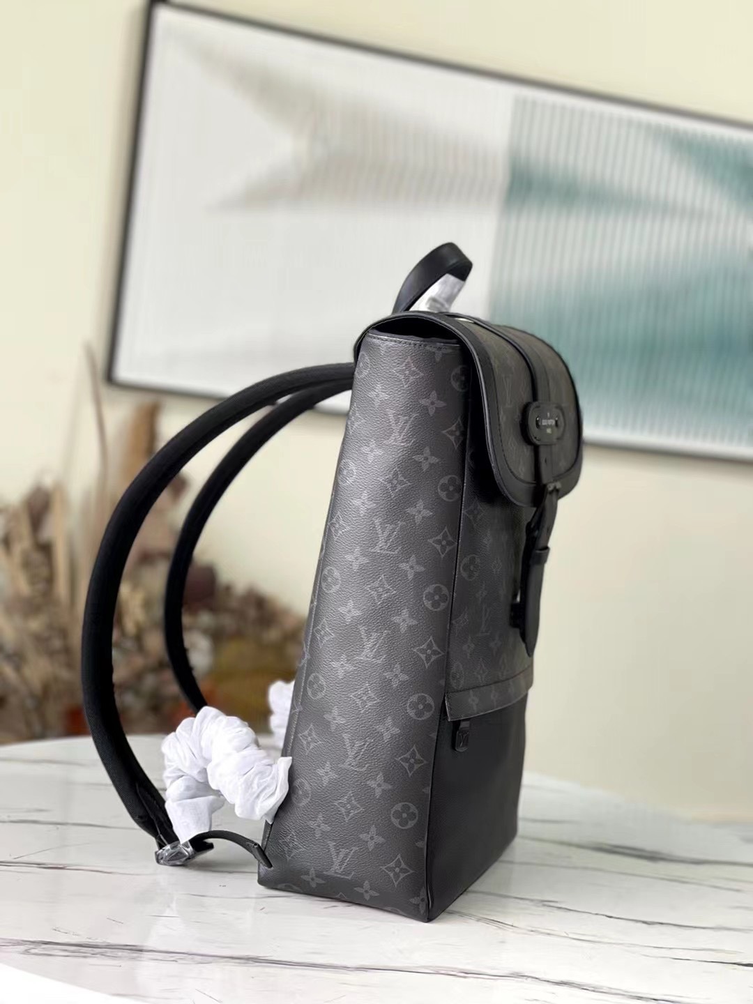 [TOP] Louis Vuitton LV Men's Saumur Backpack - 27.0 x 42.0 x 13.0cm - Black