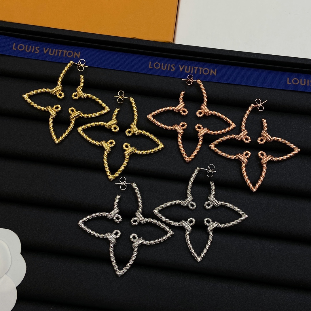 [TOP] Louis Vuitton LV Earrings - 3 Color