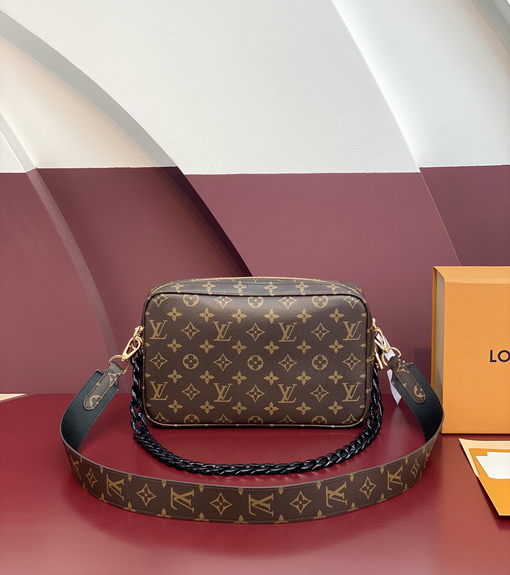 [TOP] Louis Vuitton LV  Bag 27x18x9cm- Brown