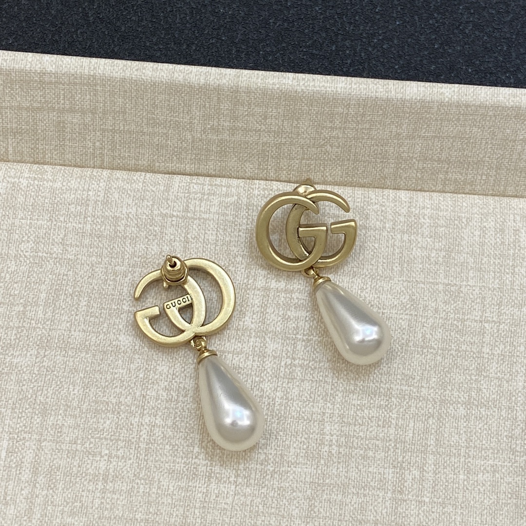 [TOP] GUCCI GG Necklaces+Bracelet+Earrings  - Gold