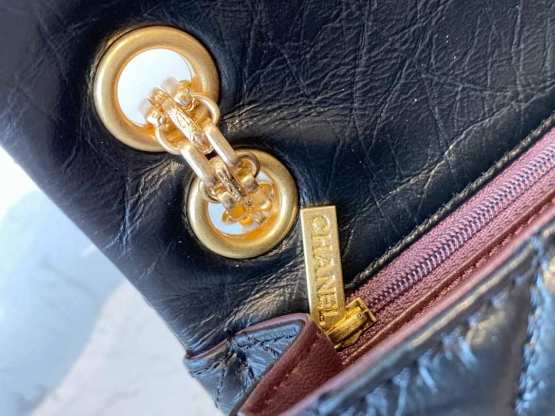 [TOP] CHANEL 2.55 Reissue Flap Bag Small 20cm - Black - SHW & GHW