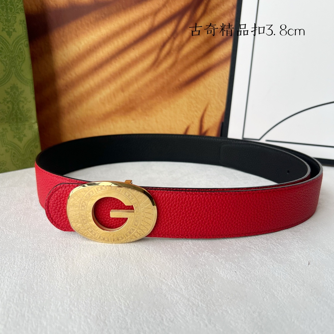 [TOP] GUCCI GG Reversible Belt Calfskin - 3.8cm