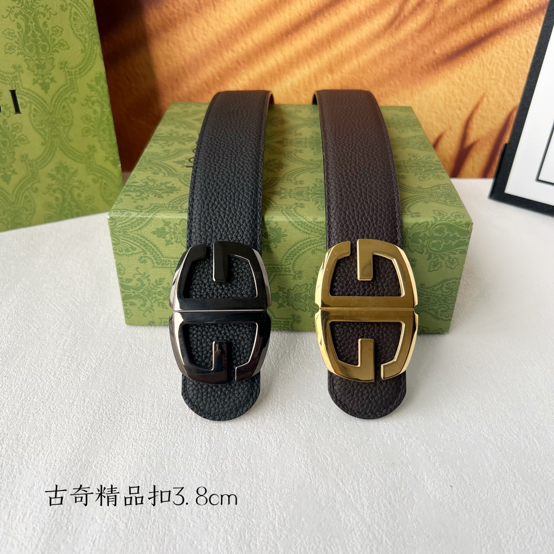 [TOP] GUCCI GG Reversible Belt Calfskin - 3.8cm