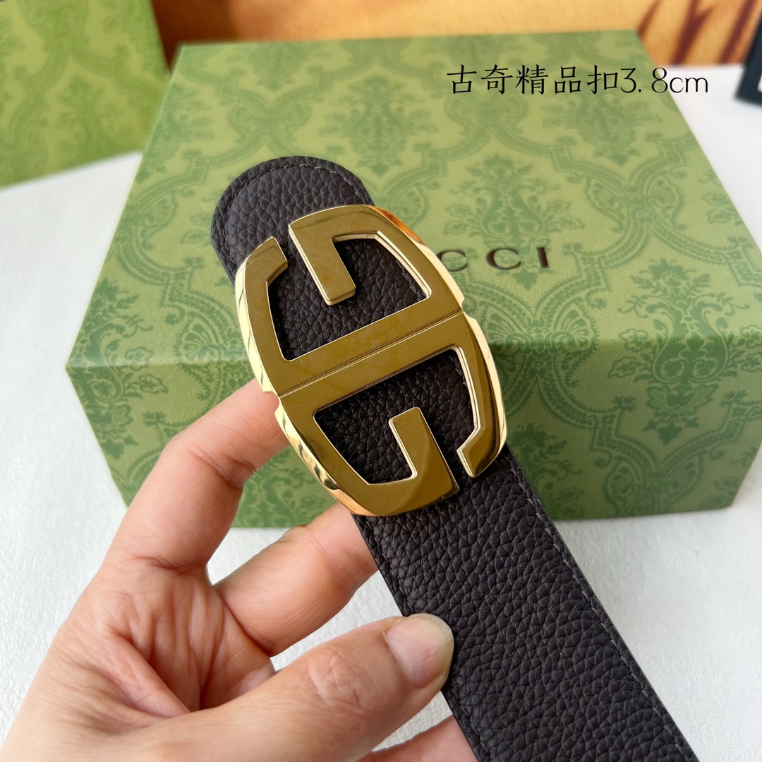 [TOP] GUCCI GG Reversible Belt Calfskin - 3.8cm