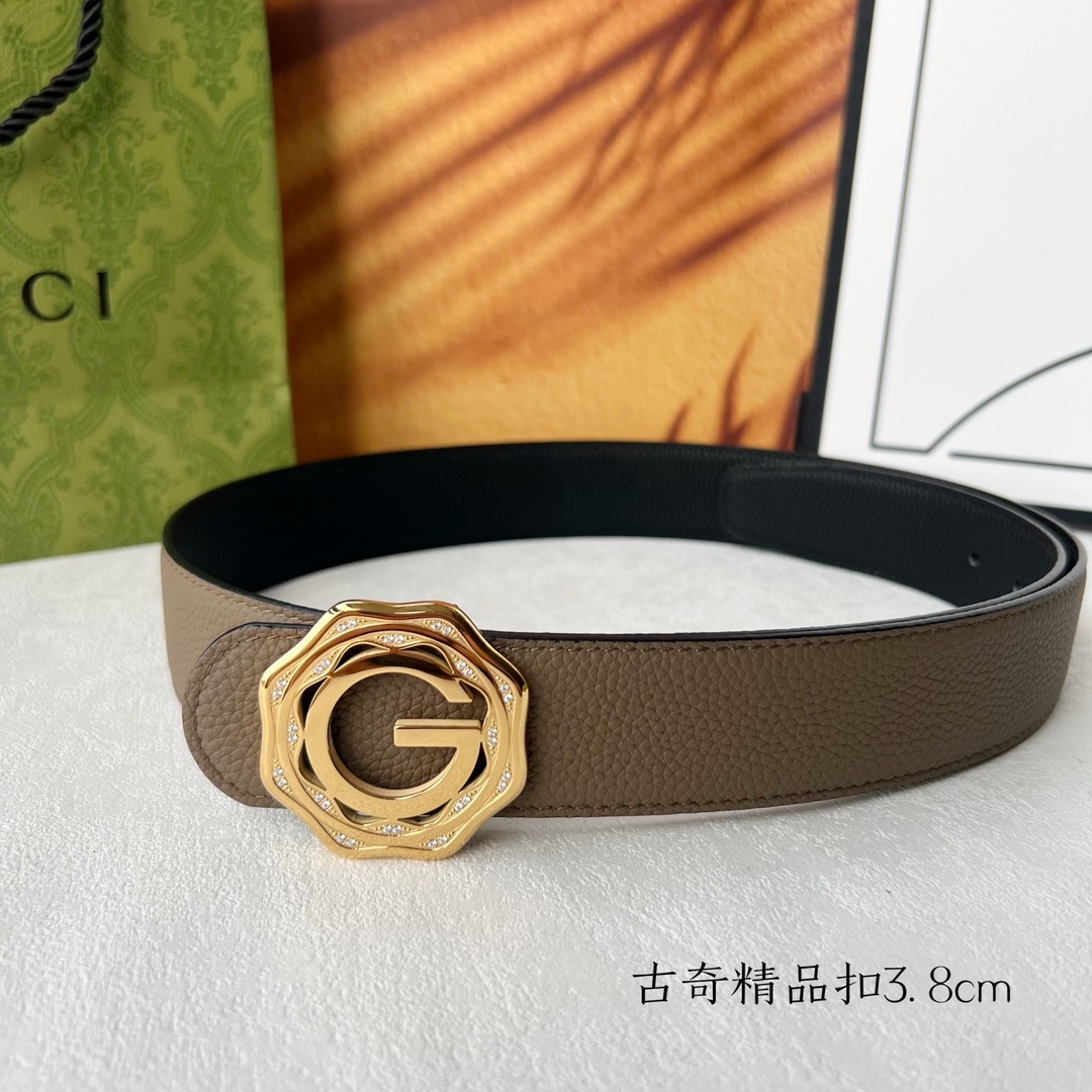 [TOP] GUCCI GG Reversible Belt Calfskin - 3.8cm