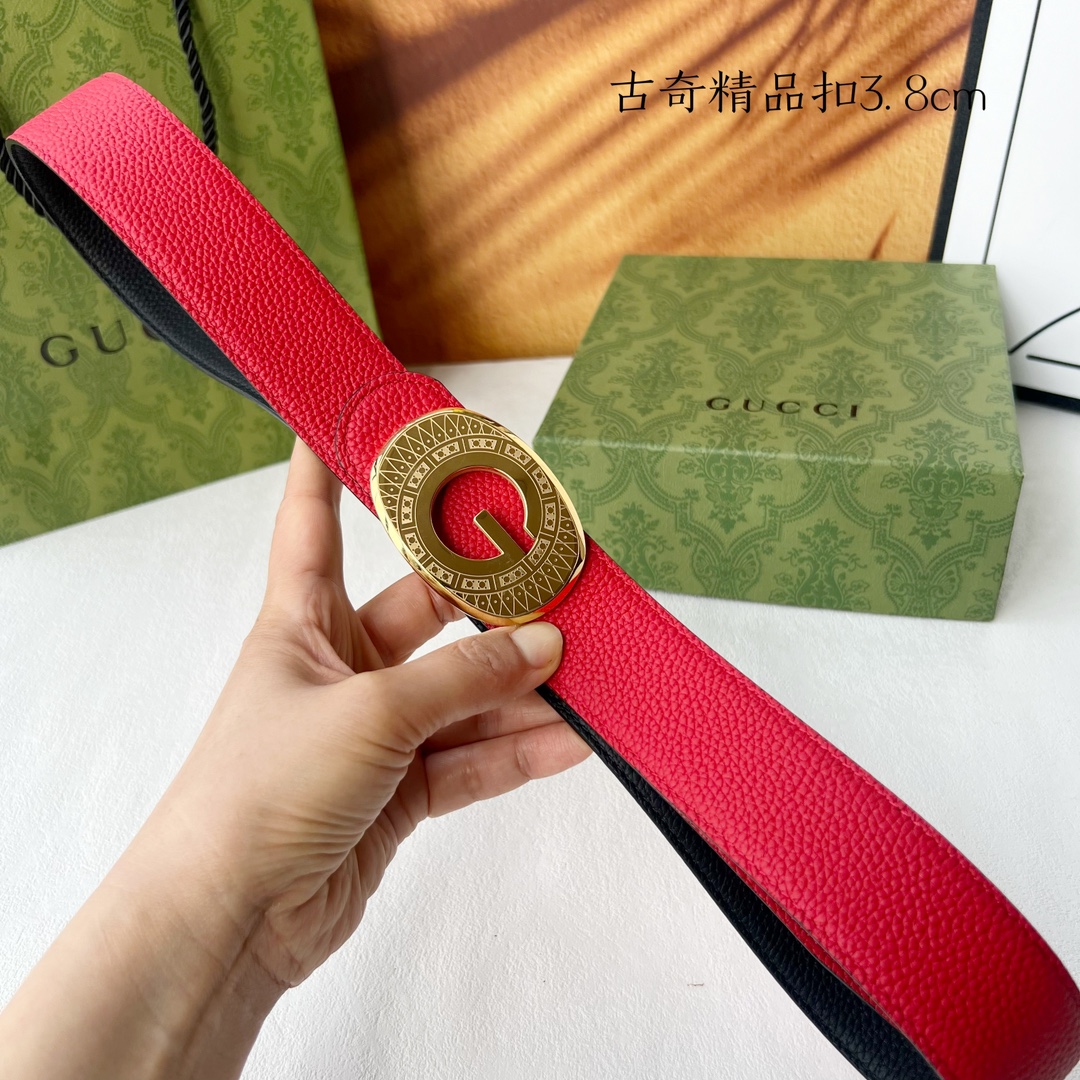 [TOP] GUCCI GG Reversible Belt Calfskin - 3.8cm