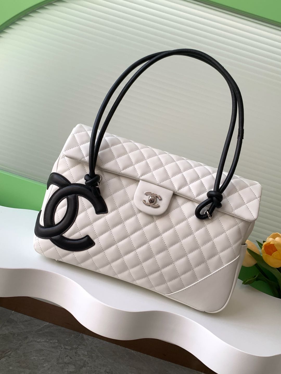 [TOP] CHANEL Cambon Flap Tote Bag Leather 24x33x11cm - 3 Color
