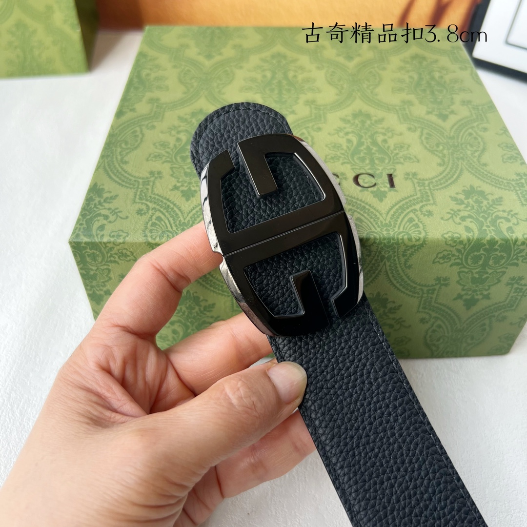 [TOP] GUCCI GG Reversible Belt Calfskin - 3.8cm