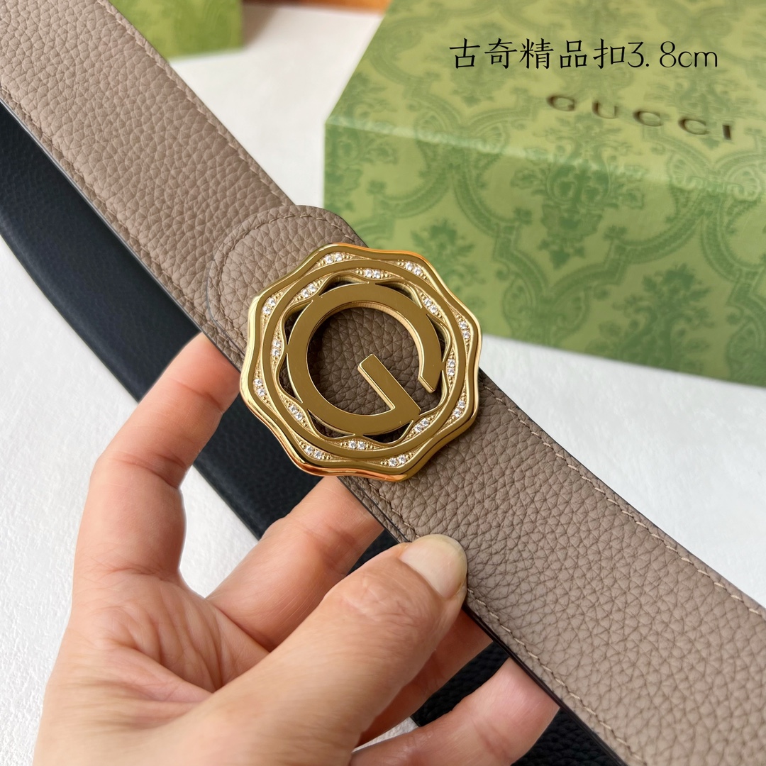 [TOP] GUCCI GG Reversible Belt Calfskin - 3.8cm