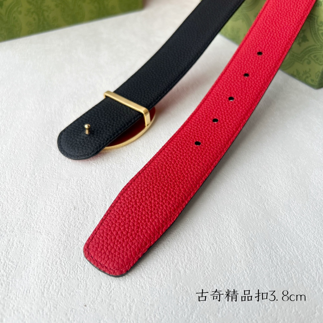 [TOP] GUCCI GG Reversible Belt Calfskin - 3.8cm