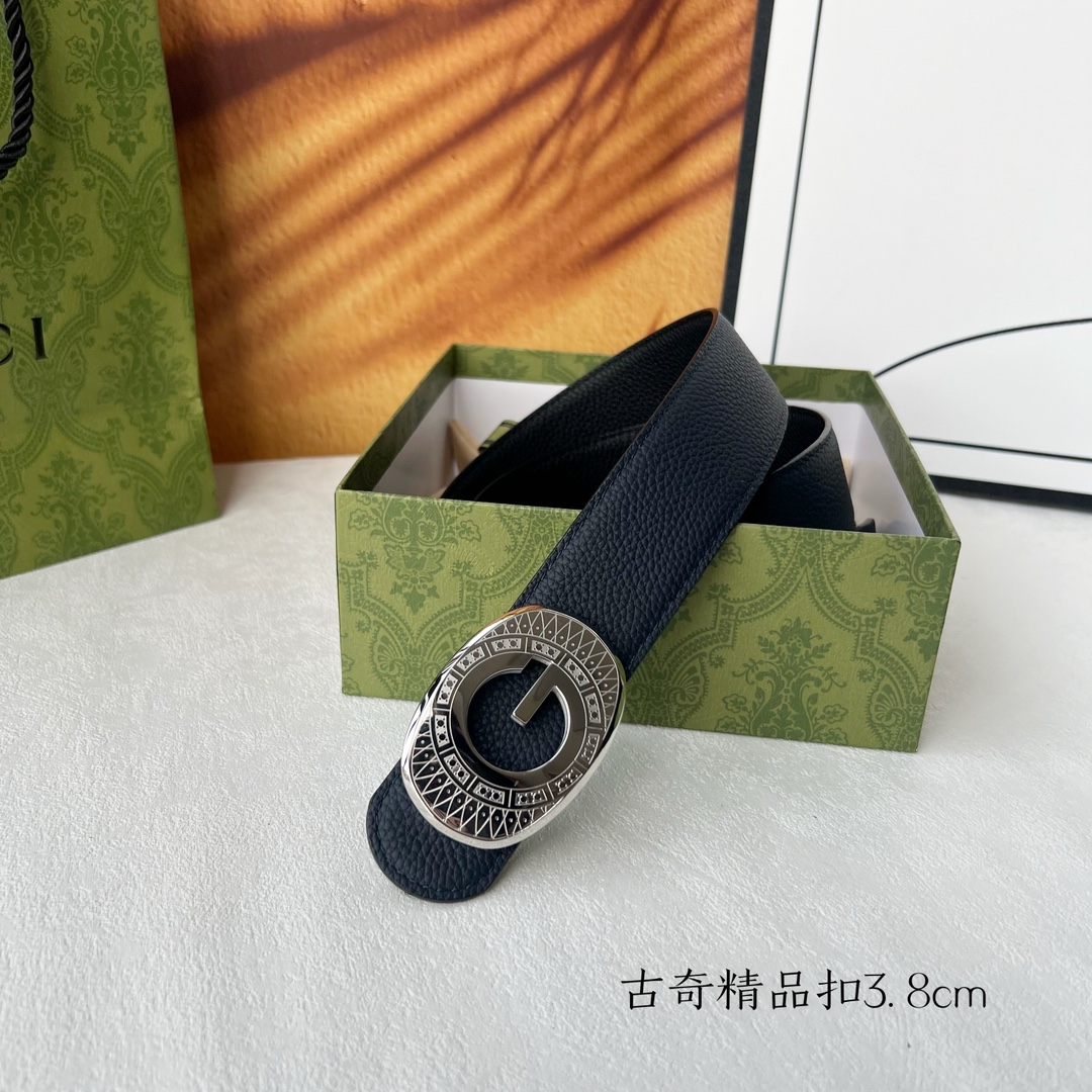 [TOP] GUCCI GG Reversible Belt Calfskin - 3.8cm