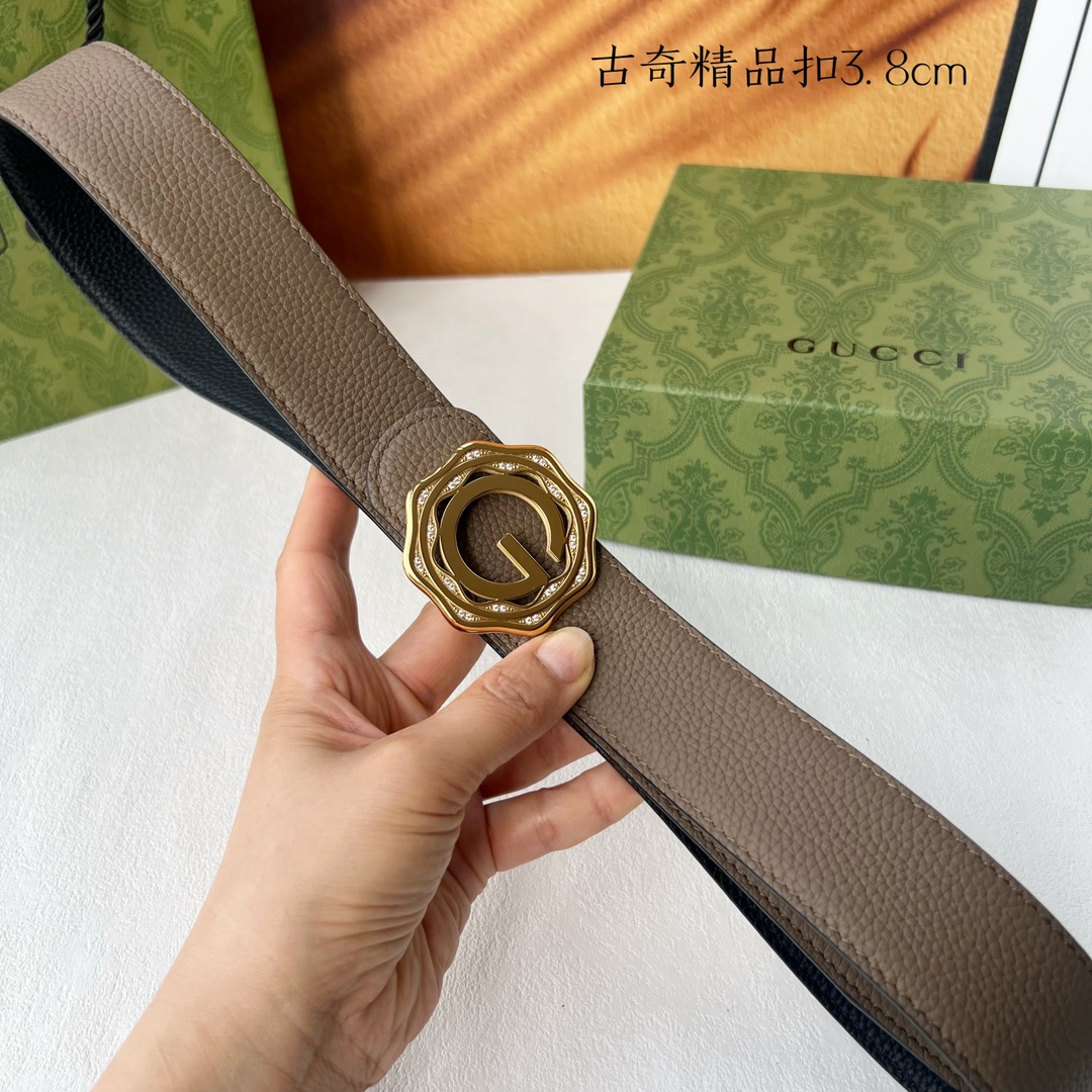 [TOP] GUCCI GG Reversible Belt Calfskin - 3.8cm