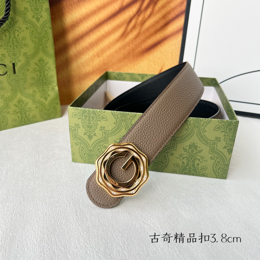 [TOP] GUCCI GG Reversible Belt Calfskin - 3.8cm