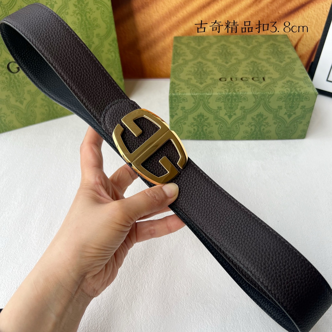 [TOP] GUCCI GG Reversible Belt Calfskin - 3.8cm