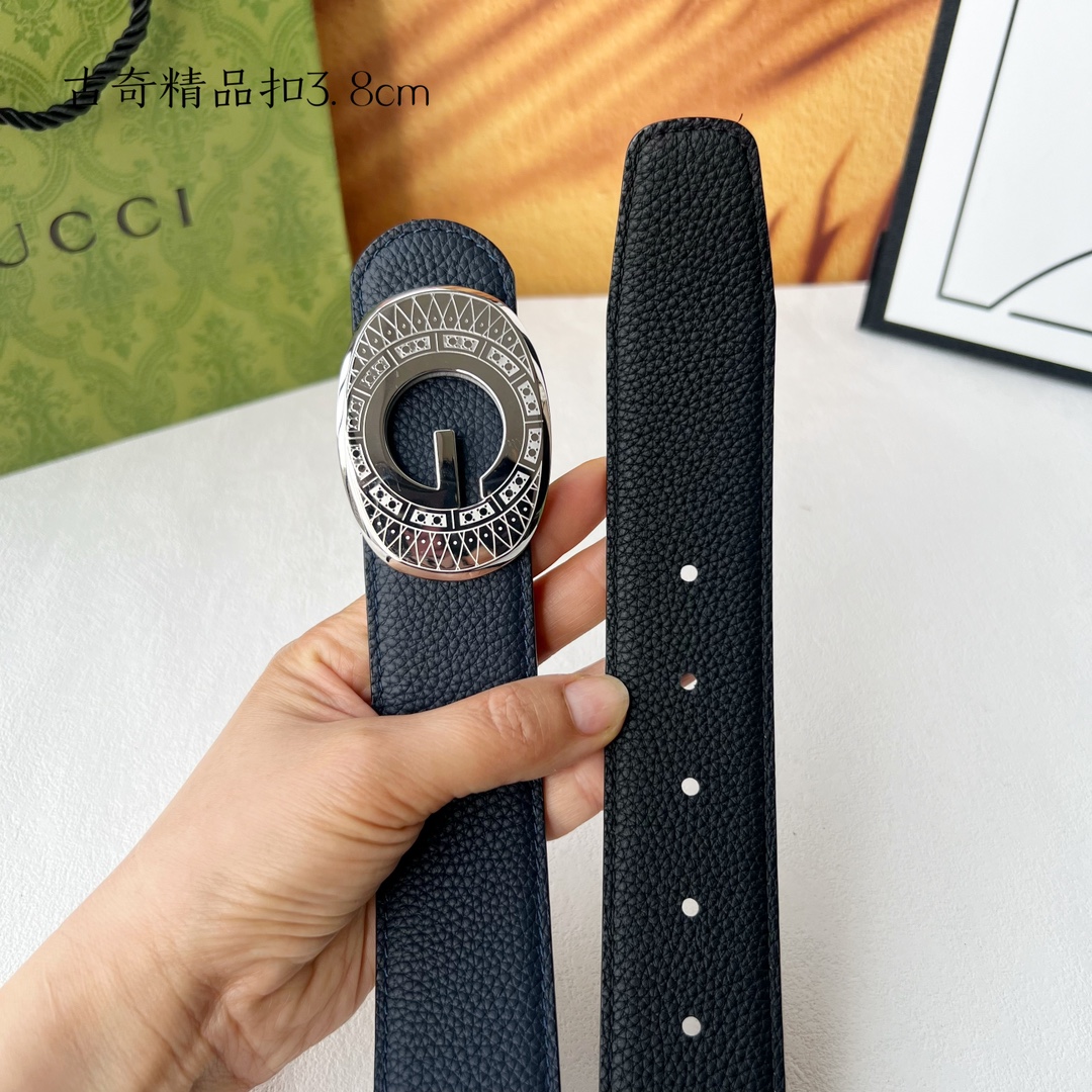 [TOP] GUCCI GG Reversible Belt Calfskin - 3.8cm