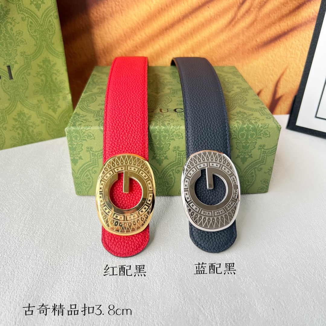 [TOP] GUCCI GG Reversible Belt Calfskin - 3.8cm