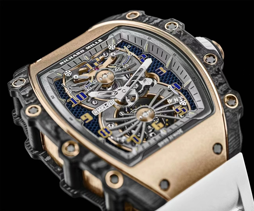 [TOP] Richard Mille Men's 21-01 TourbillonAerodyne Watch -White