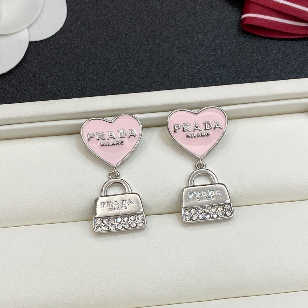 [TOP] PRADA Love Earrings - 4 Colour