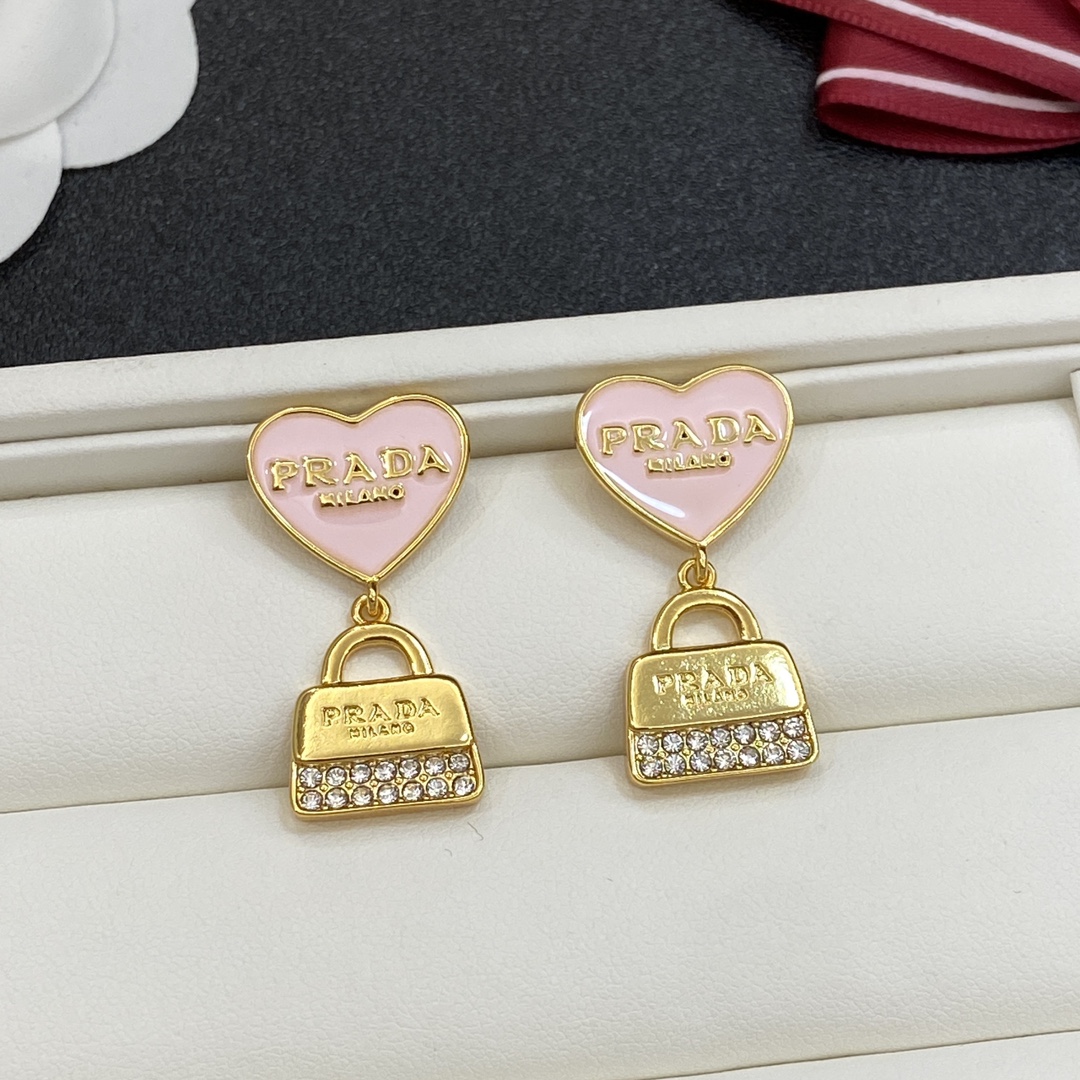 [TOP] PRADA Love Earrings - 4 Colour