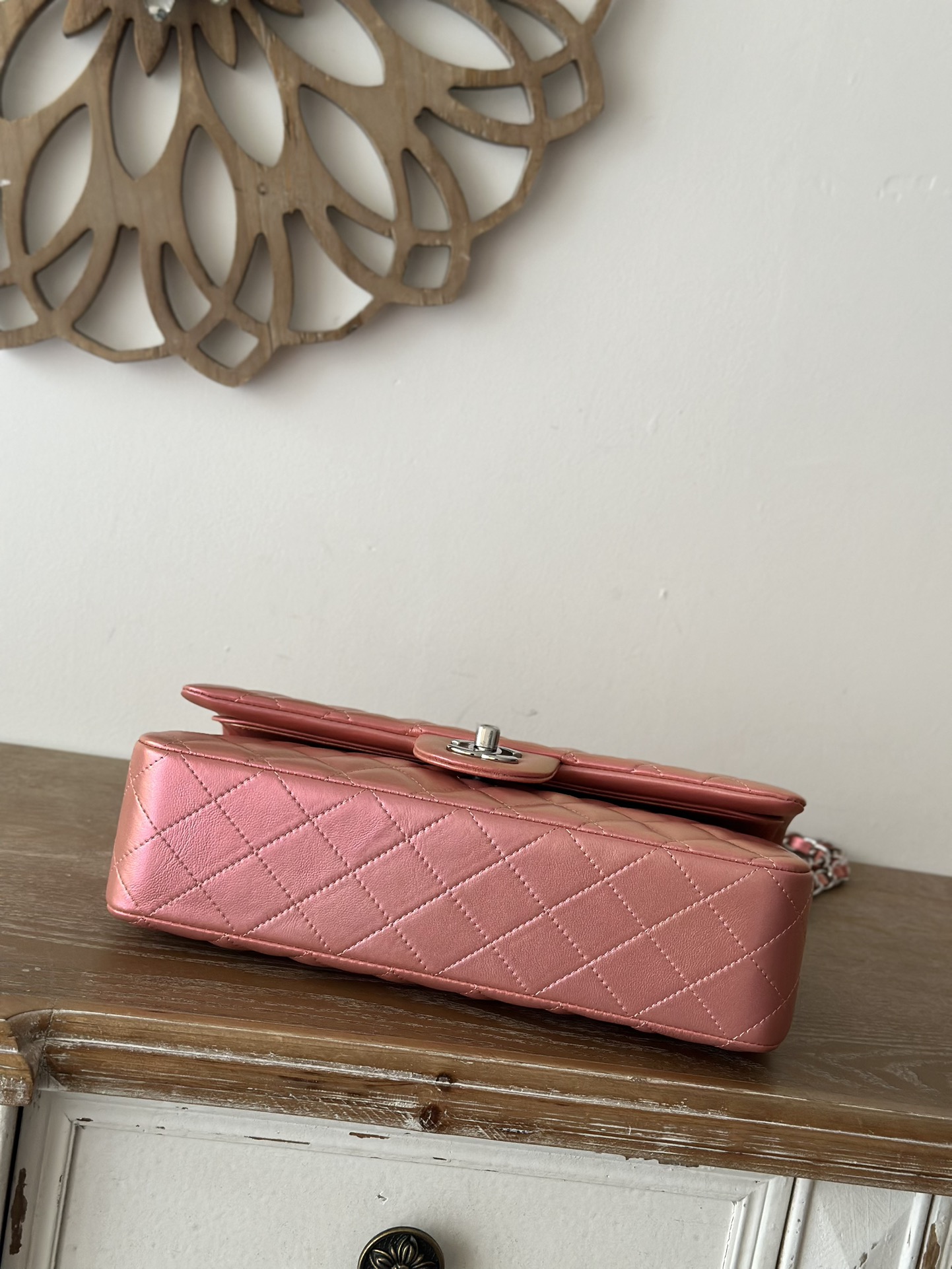 [TOP] CHANEL Classic Flap Bag Medium 25cm – Gold Pink