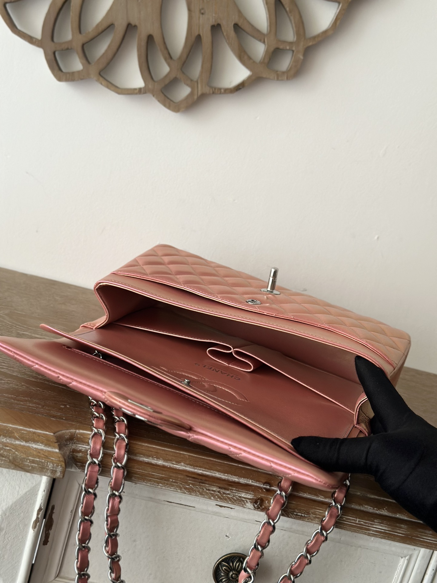 [TOP] CHANEL Classic Flap Bag Medium 25cm – Gold Pink