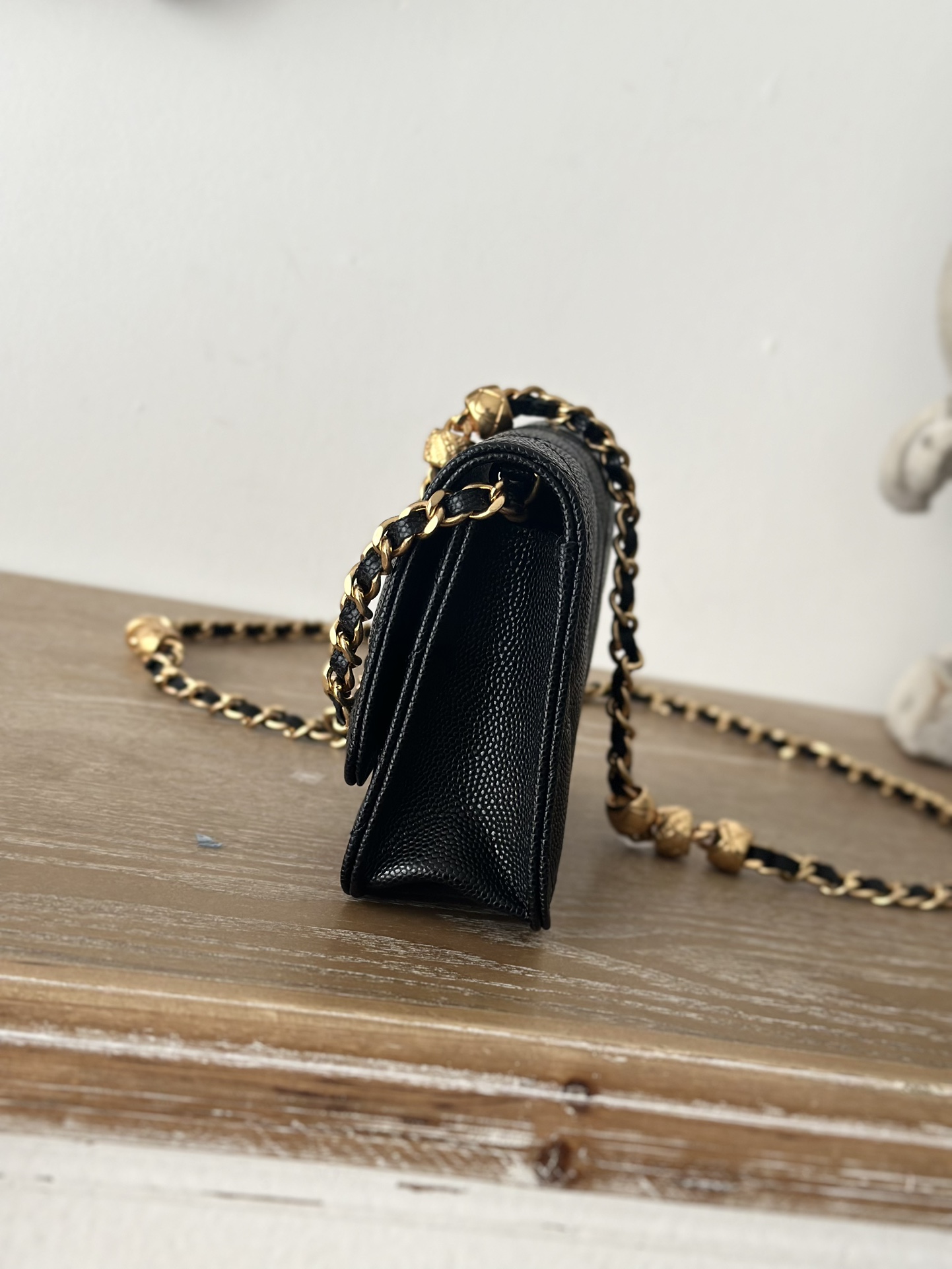 [TOP] CHANEL Mini Flap Bag 12.5x9x2.5cm - Black