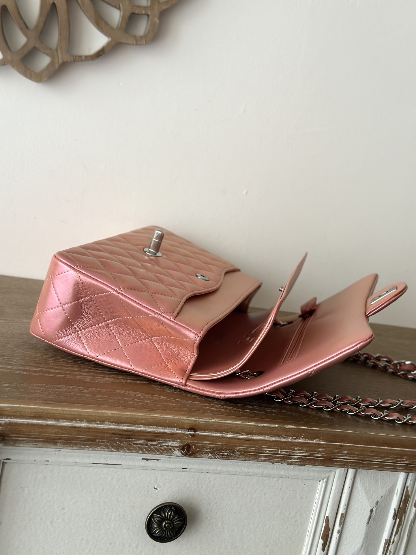 [TOP] CHANEL Classic Flap Bag Medium 25cm – Gold Pink