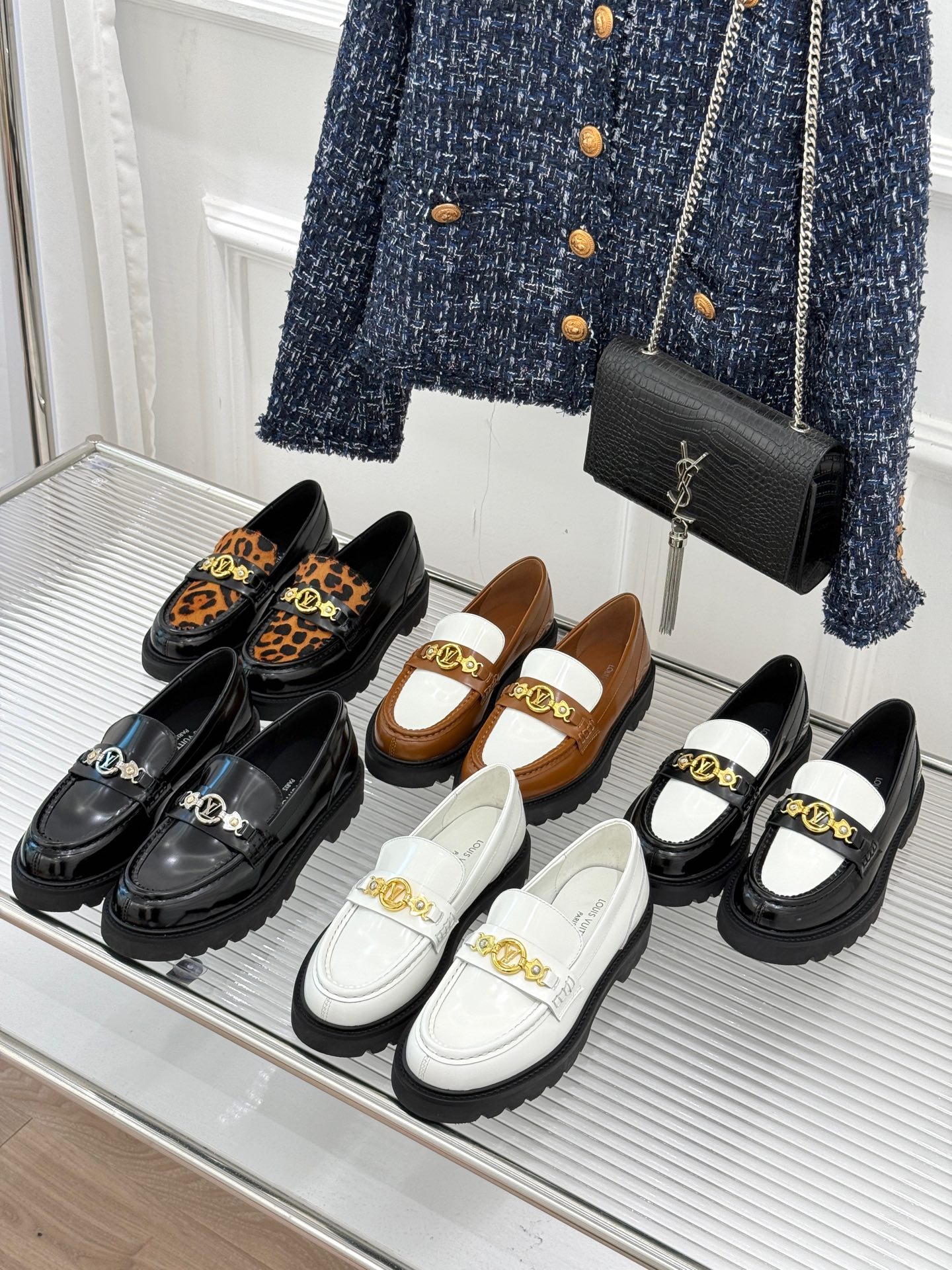 [TOP] Louis Vuitton LV loafers Shoes Cowhide - 5 Colors