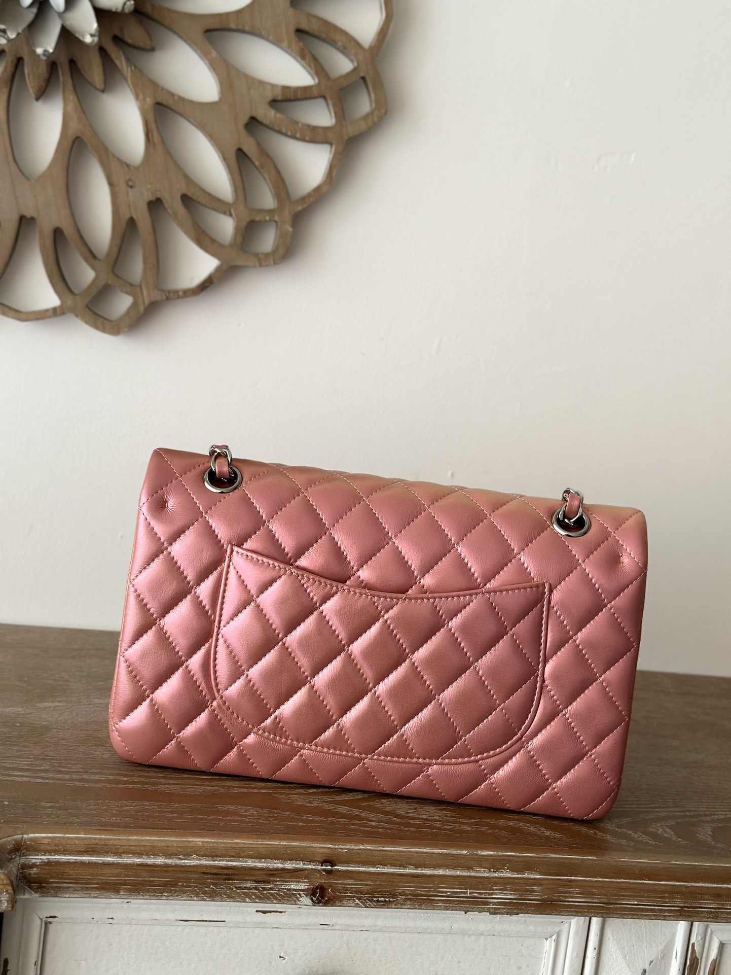 [TOP] CHANEL Classic Flap Bag Medium 25cm – Gold Pink