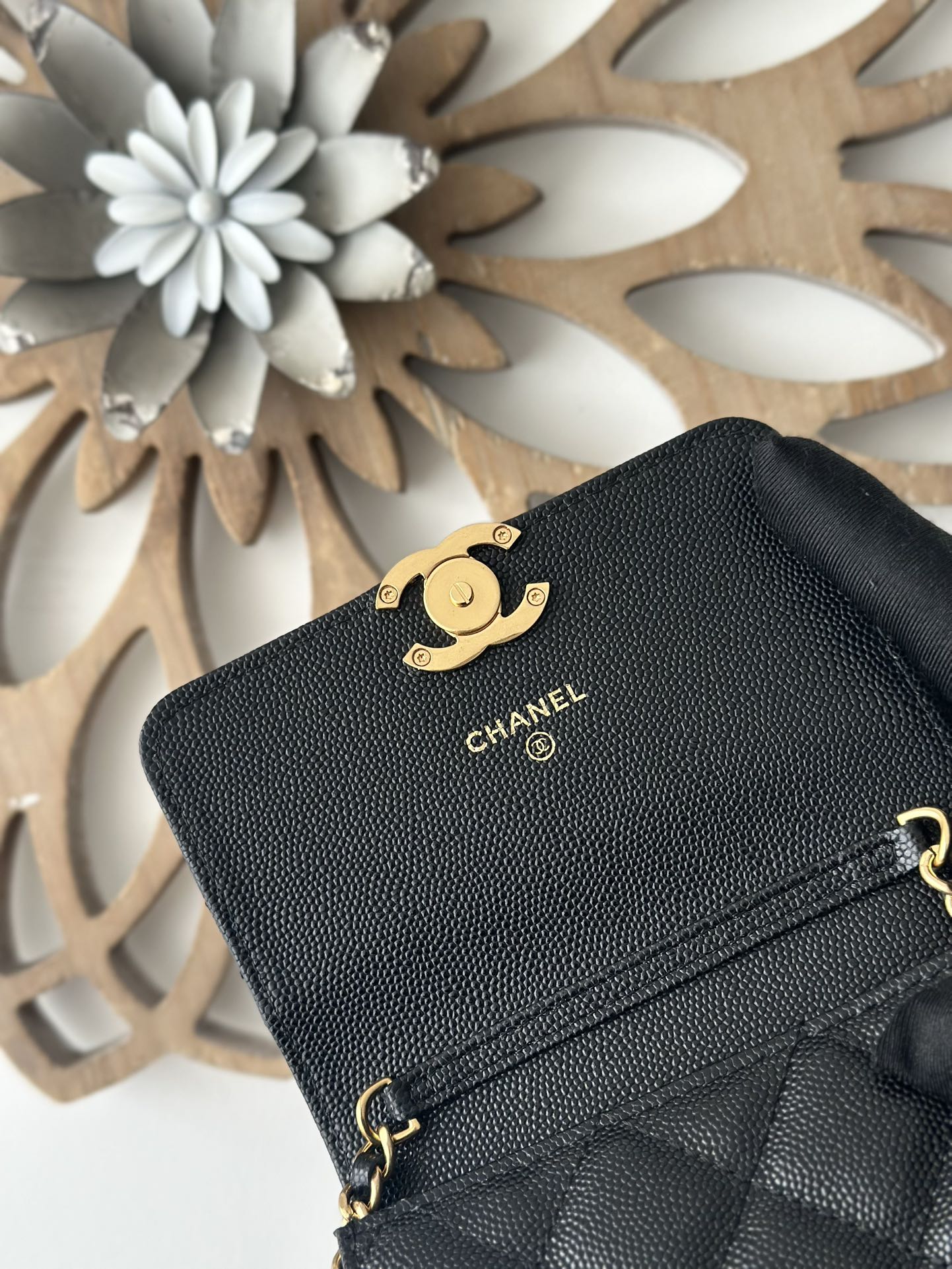 [TOP] CHANEL Mini Flap Bag 12.5x9x2.5cm - Black