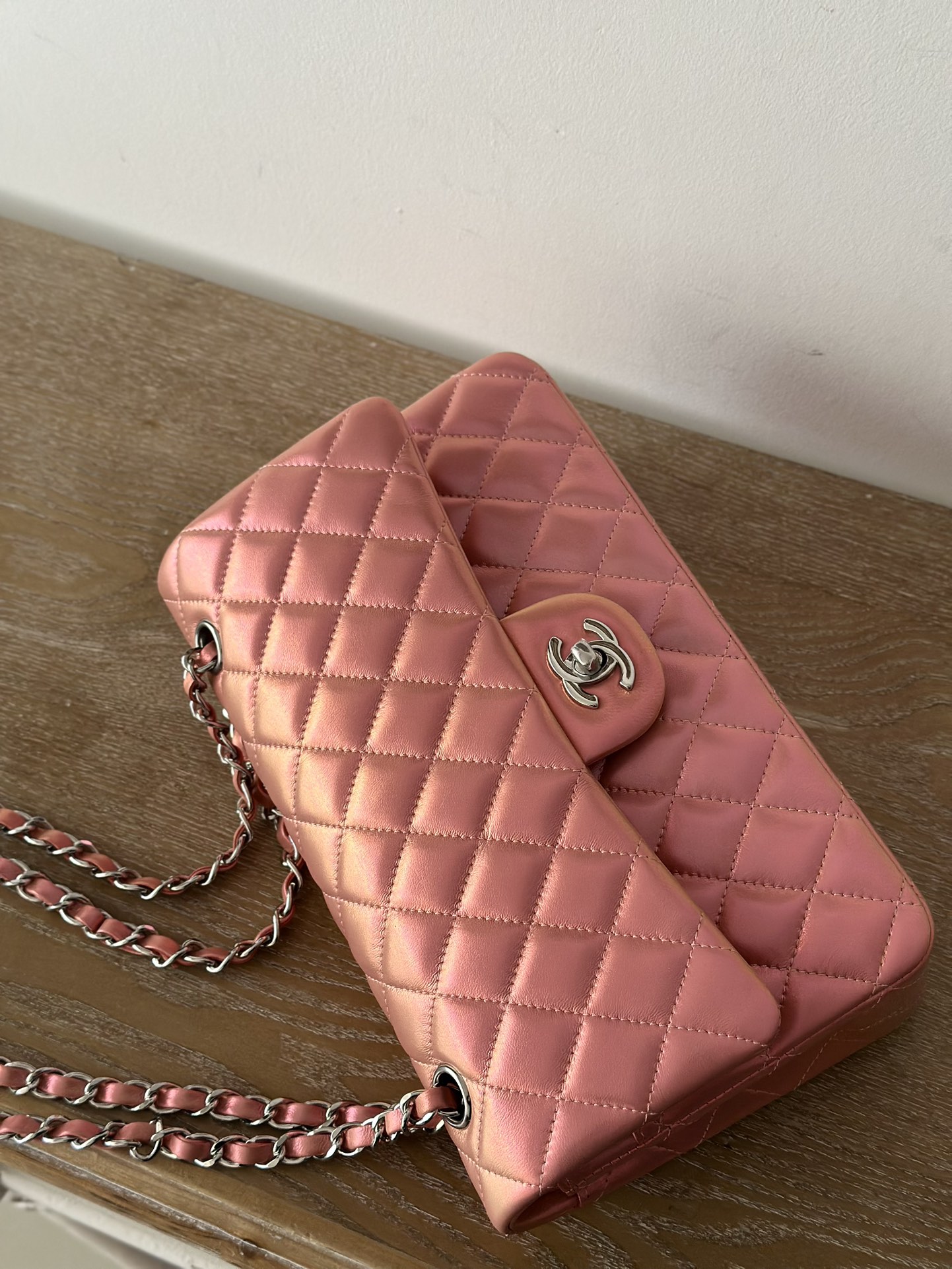 [TOP] CHANEL Classic Flap Bag Medium 25cm – Gold Pink