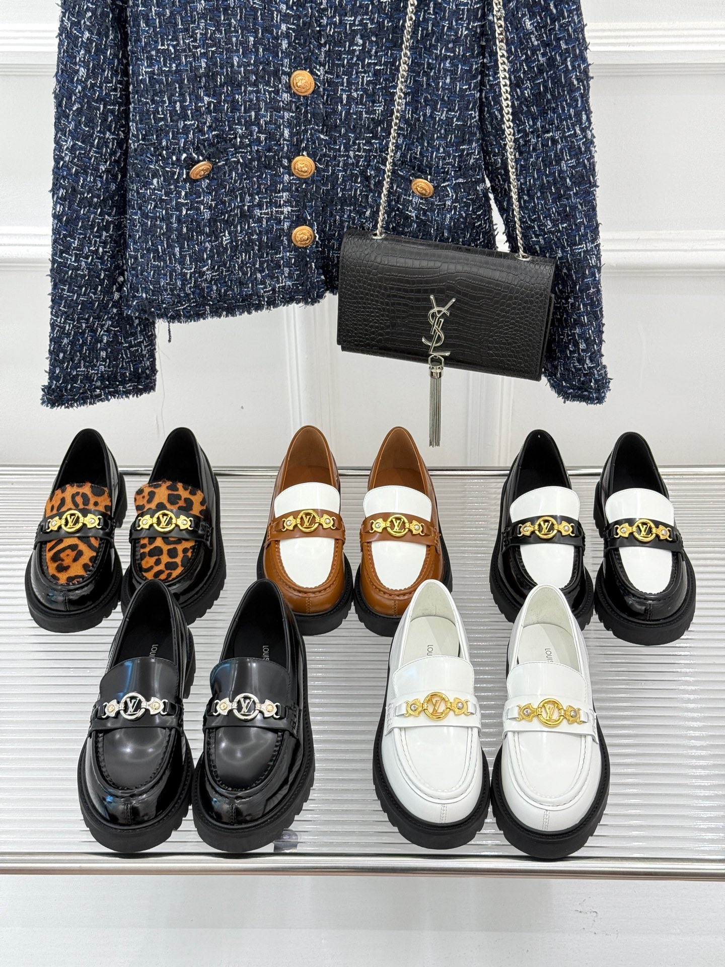 [TOP] Louis Vuitton LV loafers Shoes Cowhide - 5 Colors