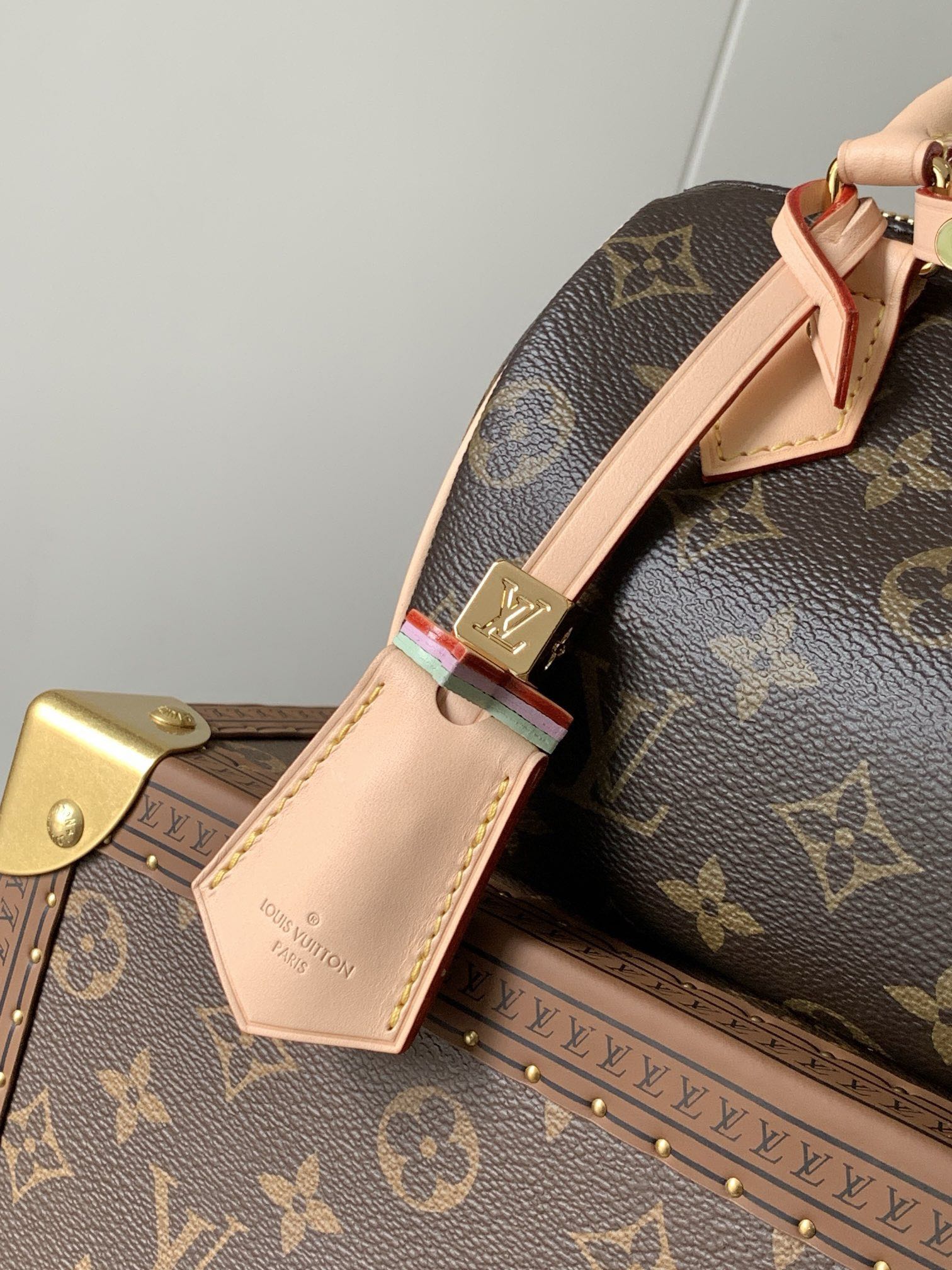 [TOP] Louis Vuitton LV SPEEDY TRUNK 18 Bag  - Brown