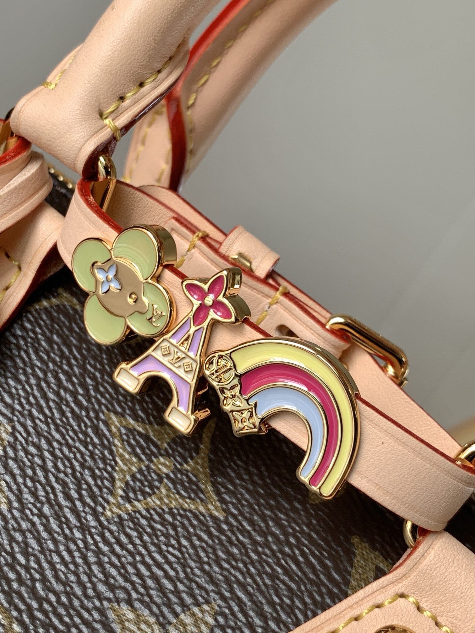 [TOP] Louis Vuitton LV SPEEDY TRUNK 18 Bag  - Brown