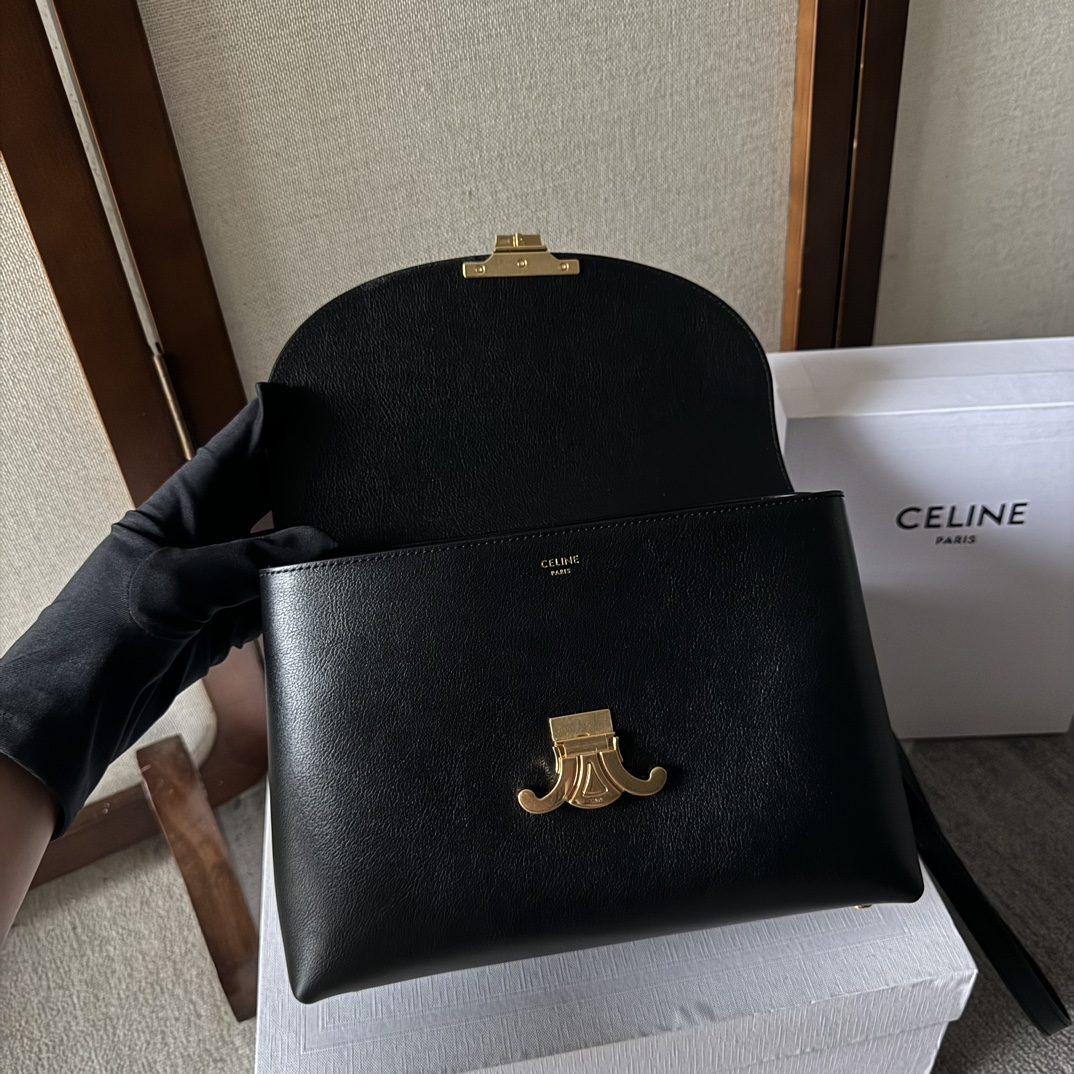 [TOP] CELINE Triomphe Bag Kelly Handbag 25.5x18.5x10cm - 3 Colour