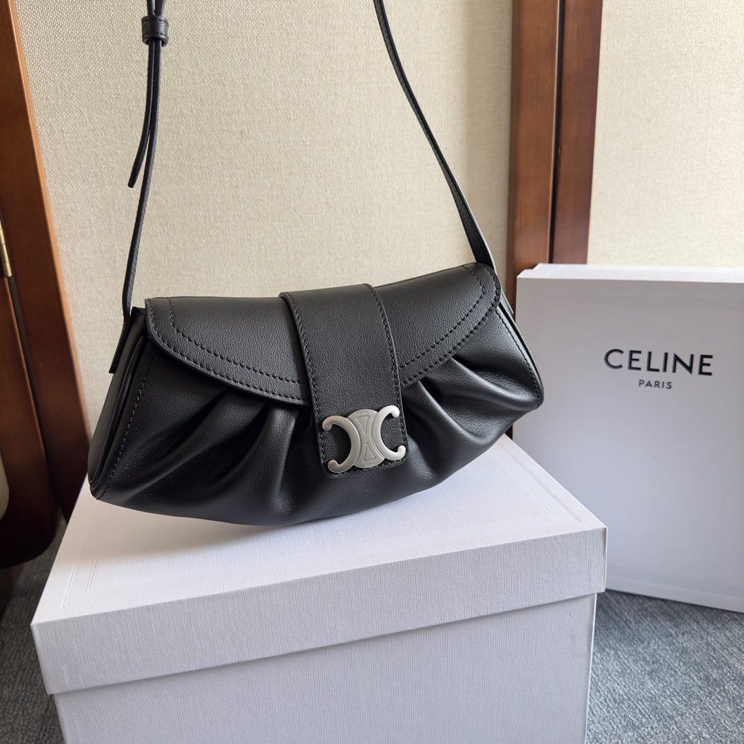 [TOP] CELINE Teen Polly Underarm Bag 29.5X14.5X3cm - 2 Color