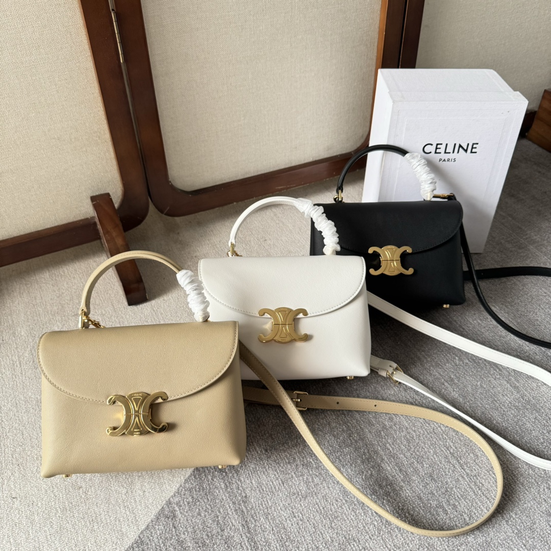 [TOP] CELINE Triomphe Bag Kelly Handbag 20.5x13 x8cm - 4 Colour