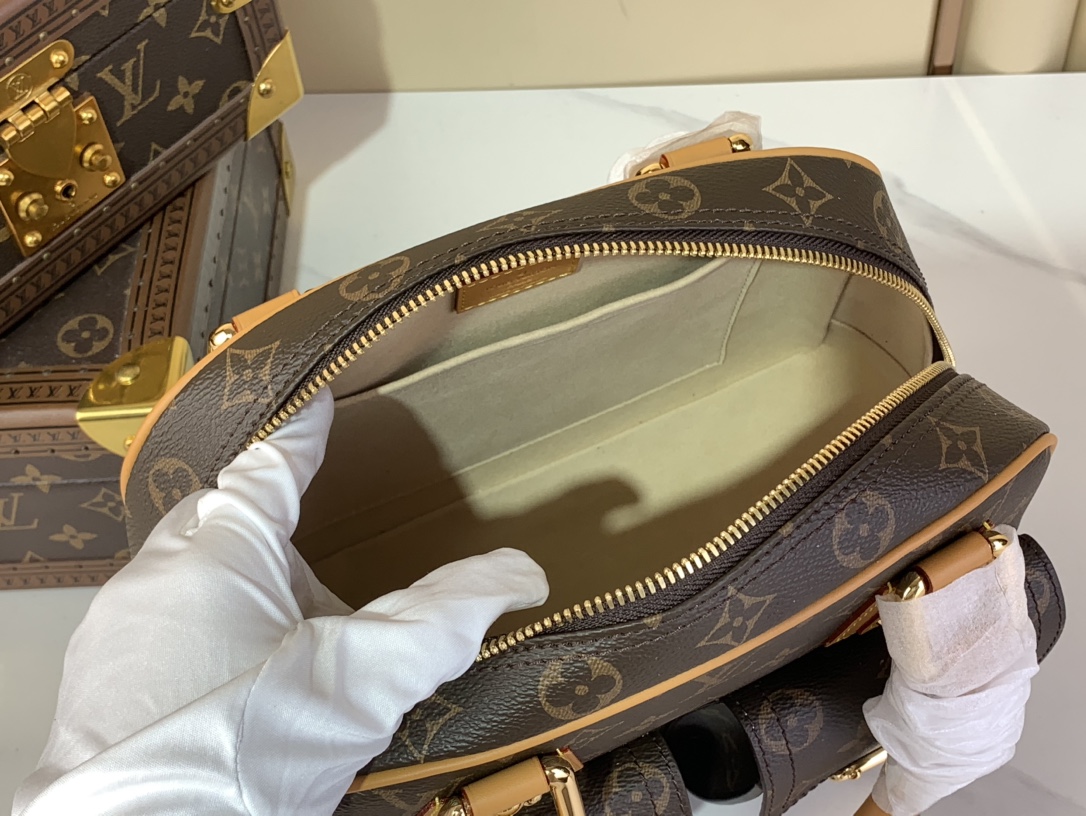 [TOP] Louis Vuitton LV Monogram Manhattan PM Bag 30＊12＊20cm - Brown