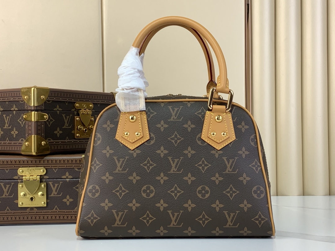[TOP] Louis Vuitton LV Monogram Manhattan PM Bag 30＊12＊20cm - Brown