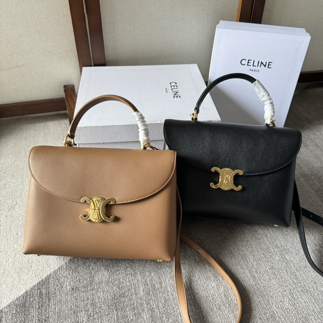 [TOP] CELINE Triomphe Bag Kelly Handbag 25.5x18.5x10cm - 3 Colour